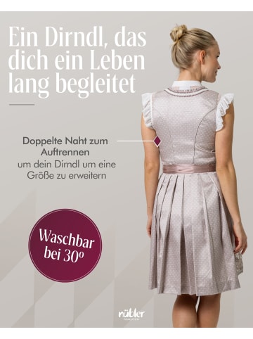 Nübler Mini-Dirndl Tessa in Taupe