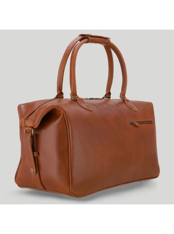 Buckle & Seam Linwood Reisetasche Leder 50 cm in cognac