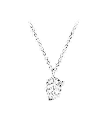 Alexander York Kette mit Anhänger LEAF in 925 Sterling Silber, 2-tlg.