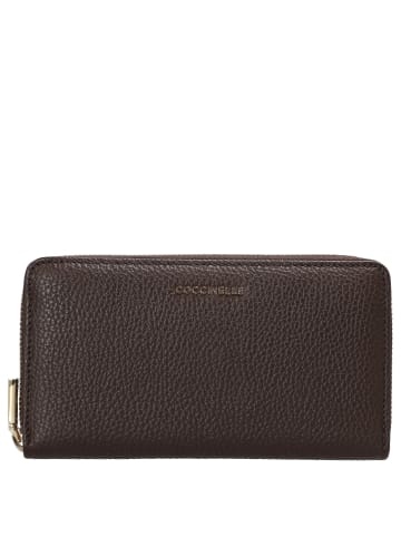 COCCINELLE Metallic Soft - Geldbörse 7cc 18 cm (ribes) in brunette