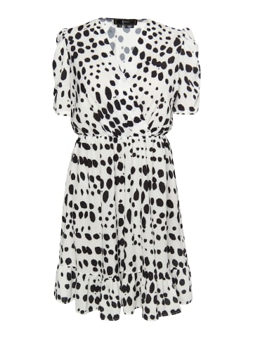 faina Damen Kleid in Weiss Schwarz