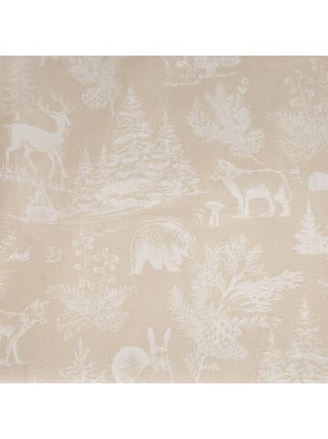 Atmosphera Créateur d'intérieur Beige Tischdecke mit Tiermotiv in Beige, 140 x 240 cm