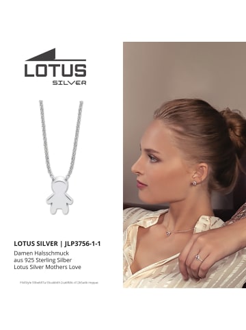 LOTUS silver Halskette Silber 925 Sterling Silber ca. 42cm