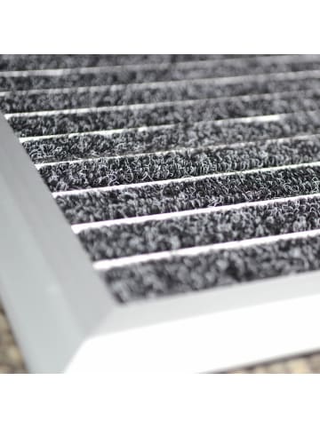 Astra Gummi Fußmatte mit Alu Kante EXCELLENCE MAT 1 in Grau