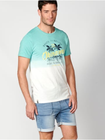 KOROSHI Kurzarm T-Shirt in grun