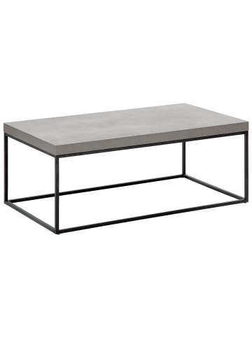 Beliani Couchtisch DELANO in Grau/Schwarz - (W) 60 x (H) 40 x (L) 100 cm