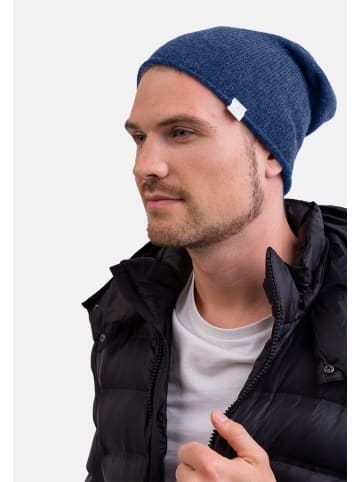 CASH-MERE.CH Bio Beanie in Jeans Blau