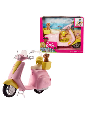 Barbie Rosa Motor-Roller für Barbie Puppe | Mattel | Scooter mit Hündchen