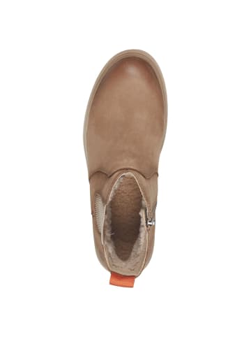 Tamaris WIDE FIT Stiefelette in CAMEL NUBUC