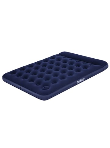 Bestway Doppelluftbett mit integrierter Fußpumpe 203 x 152 x 28 cm in Blau ab 3 Jahre