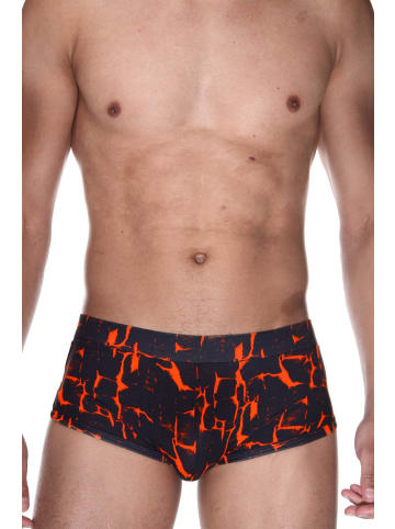 Oboy Sprinterpants U127 in schwarz/orange