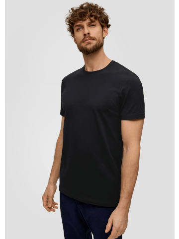 s.Oliver BLACK LABEL T-Shirt kurzarm in Schwarz