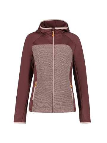 Icepeak Bradgate Midlayer Jacke mit Kapuze in Weinrot