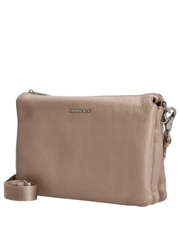 Mandarina Duck Mellow Leather - Umhängetasche 28 cm (dress blue) in warm taupe