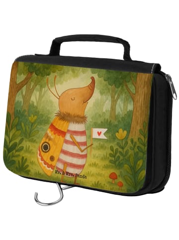 Mr. & Mrs. Panda Kulturbeutel Nachtfalter Fähnchen Design ohne S... in Weiß