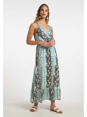 IZIA Maxikleid Mit Schlangenprint in Blau Mehrfarbig