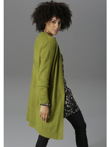 Aniston CASUAL Strickjacke in moosgrün