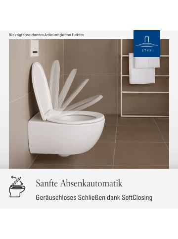 Villeroy & Boch WC-Sitz O.novo in Weiß 438 x 368 x 49 cm in weiß