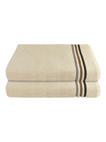 Schiesser Duschtuch Skyline Color im 2er Set in Sand