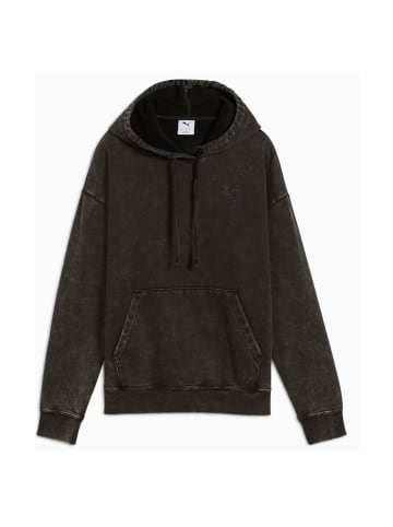 Puma Elevated Relaxed Wash mit Kägurutaschen in Schwarz