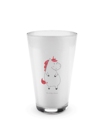 Mr. & Mrs. Panda Blümchentailglas Einhorn Wut ohne Spruch in Transparent