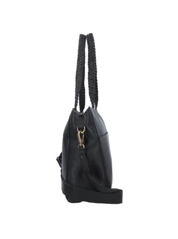 Cowboysbag Bushton Schultertasche Leder 40 cm in black