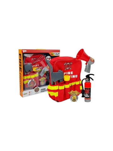 Wisam® Feuerwehrmann-Set, Rucksack, Taschenlampe, Feuerlöscher