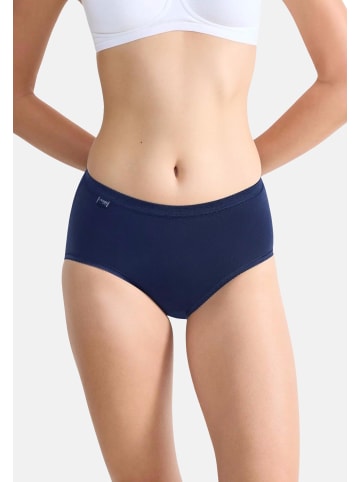 Sloggi Slips 'Basic+ Midi' 3er Pack in blau