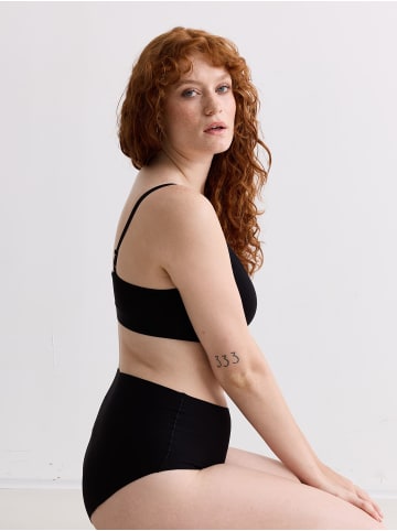 Erlich Textil  CASUAL COTTON HIGH WAIST SLIP IM 3er PACK in schwarz