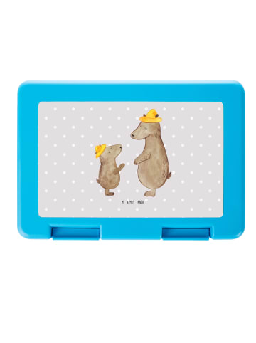 Mr. & Mrs. Panda Bento Box Bären mit Hut ohne Spruch in Grau Pastell