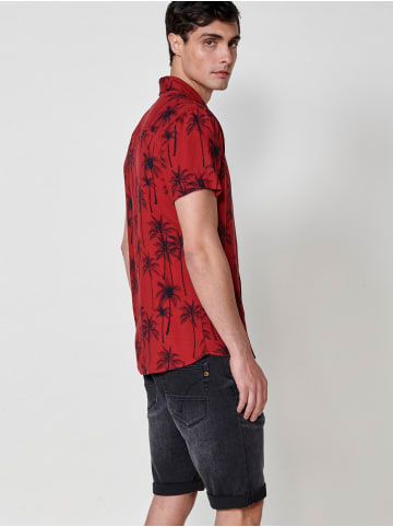 KOROSHI KurzÃ¤rmliges hemd. in rot