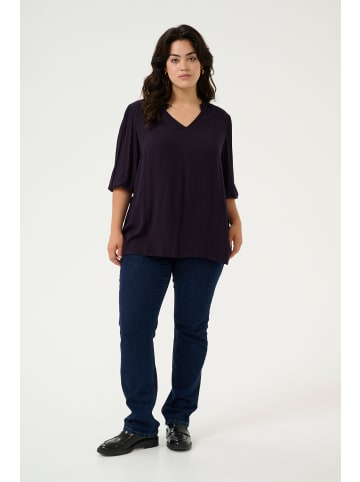 KAFFE curve Langarm-Bluse KCkamille in Dawn Purple