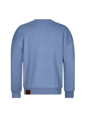 naketano Oversize-Sweatshirt Big Rainerius 20 Blue Melange