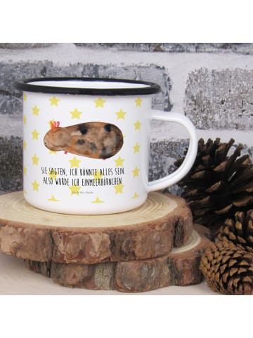 Mr. & Mrs. Panda Tasse Aus Emaille Einhorn Meerschweinchen mit S... in Weiß