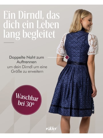 MarJo Dirndl midi Coro in Dunkelblau