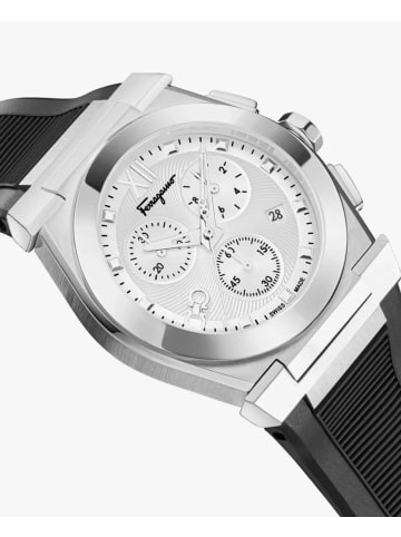 Salvatore Ferragamo Chronograph für Damen in Schwarz