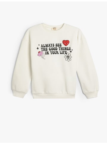 KOTON Sweatshirt in Ekru
