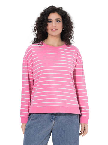 Ulla Popken Sweatshirt in flamingo