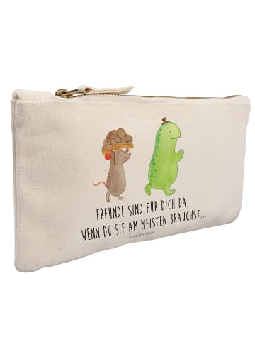 Mr. & Mrs. Panda Pouch Schildkröte Maus mit Spruch in Weiß