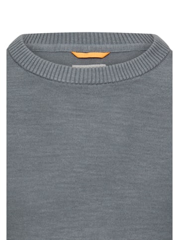Camel Active Strickpullover aus reiner Baumwolle in Blau