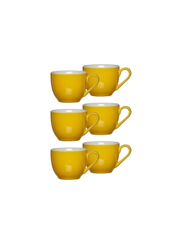 Ritzenhoff & Breker 6er Set Espressotassen Doppio in – 80 ml in Gelb
