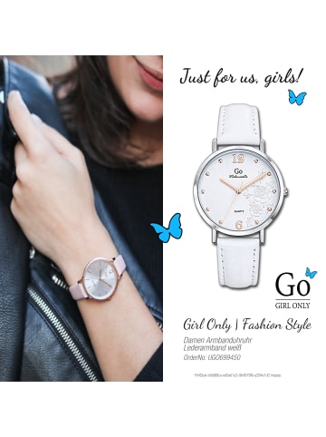 Girl Only Armbanduhr-Analog weiß mittel (ca. 34mm) Girl Only Mademoiselle