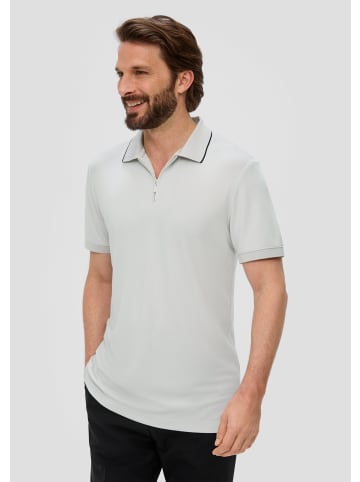 s.Oliver BLACK LABEL Polo-Shirt kurzarm in Grau