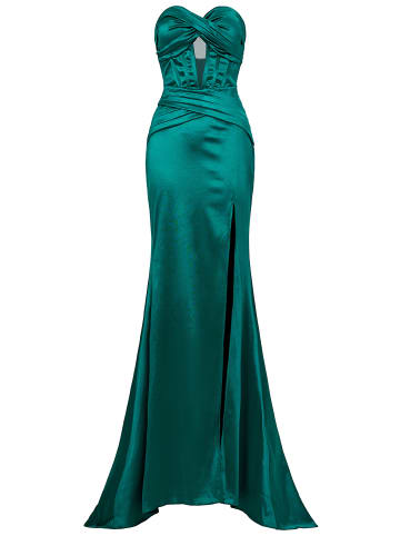 Moda Minx Abendkleid Daisy Long Slit Dress in green
