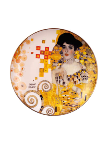 Goebel Wandteller " Gustav Klimt Adele Bloch-Bauer " in weiß gold