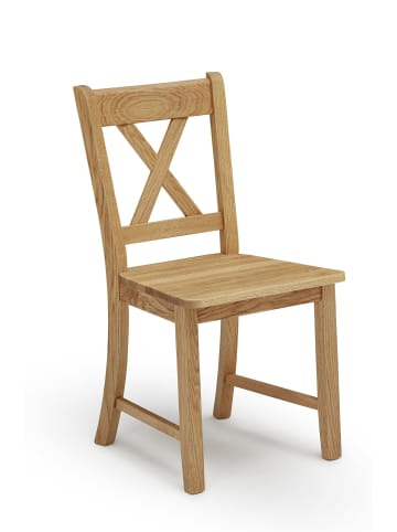 58 aufm Kessel ESSZIMMERSTUHL (2er-Set) Dedie aus Massivholz 47 x 53 x 90 Wildeiche