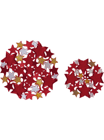 REDBEST Jacquard Aufleger 2er-Set in rot