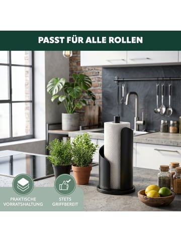 eluno Küchenrollenhalter aus Metall, ca. Ø 15,5 x 31 cm