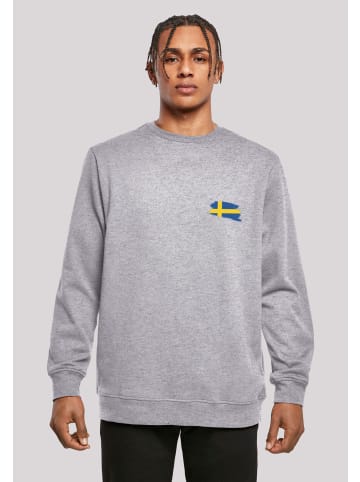 F4NT4STIC Sweatshirt Sweden Schweden Flagge in grau meliert