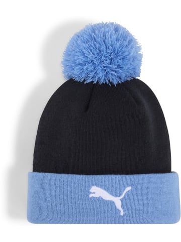 Puma Mütze "MCFC ESS Pom Pom Beanie" in Blau